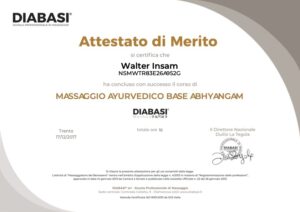 attestato di merito base Abhyangam