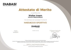 attestato di merito sportivo